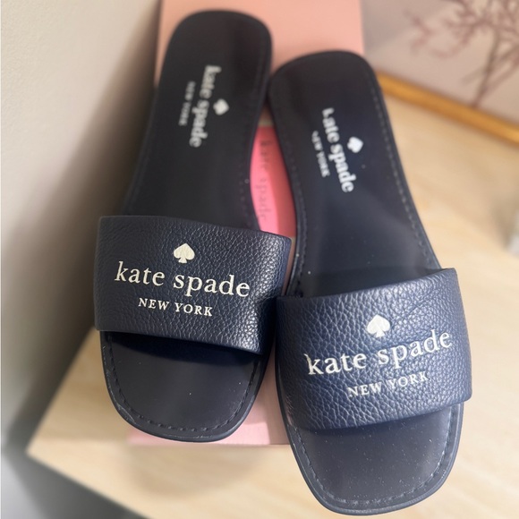kate spade Shoes - Kate Spade Navy Slide Sandals